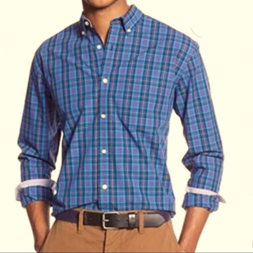 Tommy Hilfiger classic fit plaid shirt. NWOT